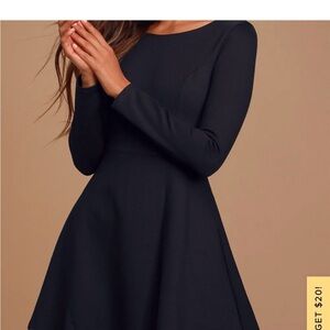 Lulus forever chic long sleeve dress